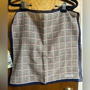 Yves Saint Laurent Plaid  handkerchief bandana